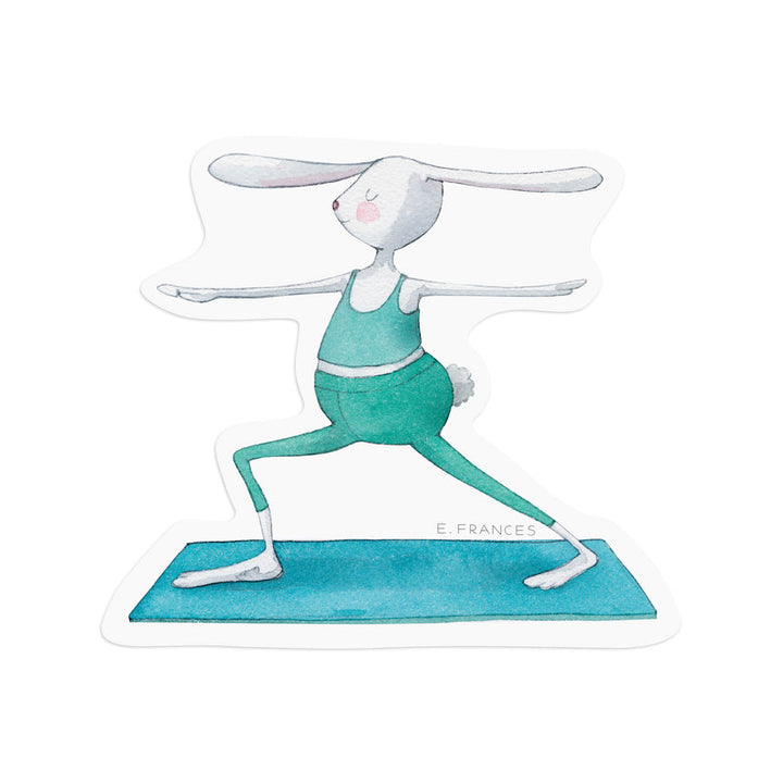 Yoga Bunny Sticker