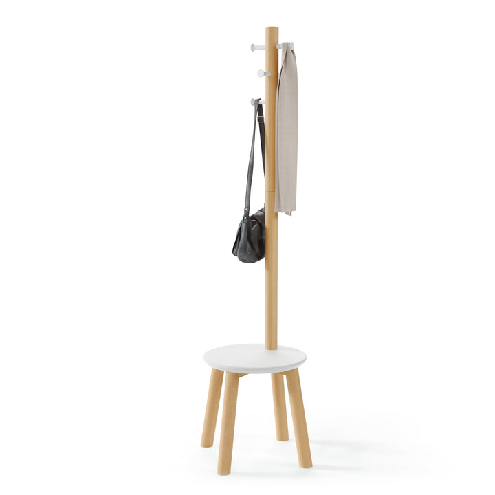 Umbra Stool and Rack in Natural