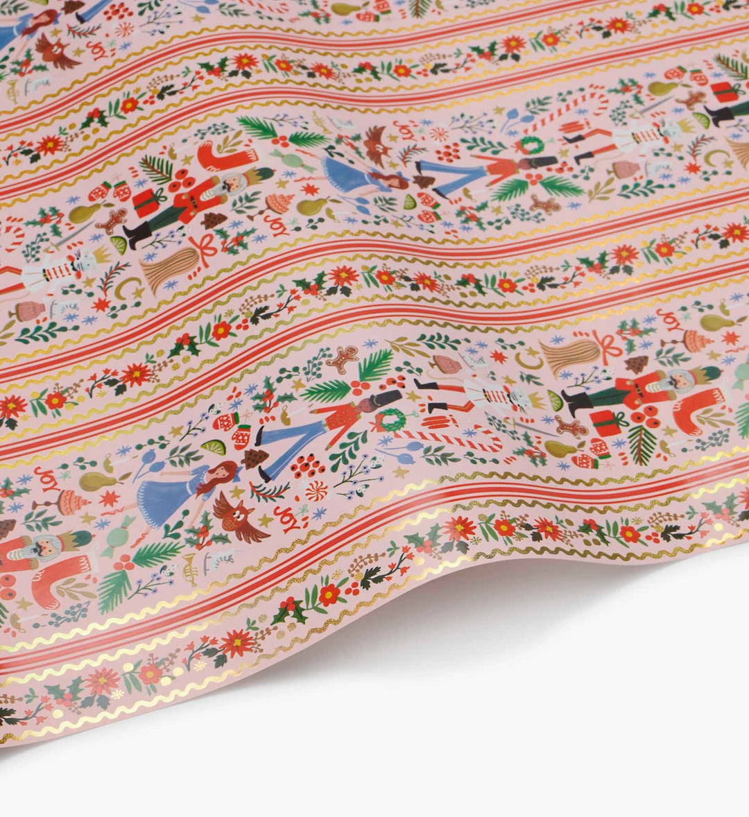 Unrolled wrapping paper.