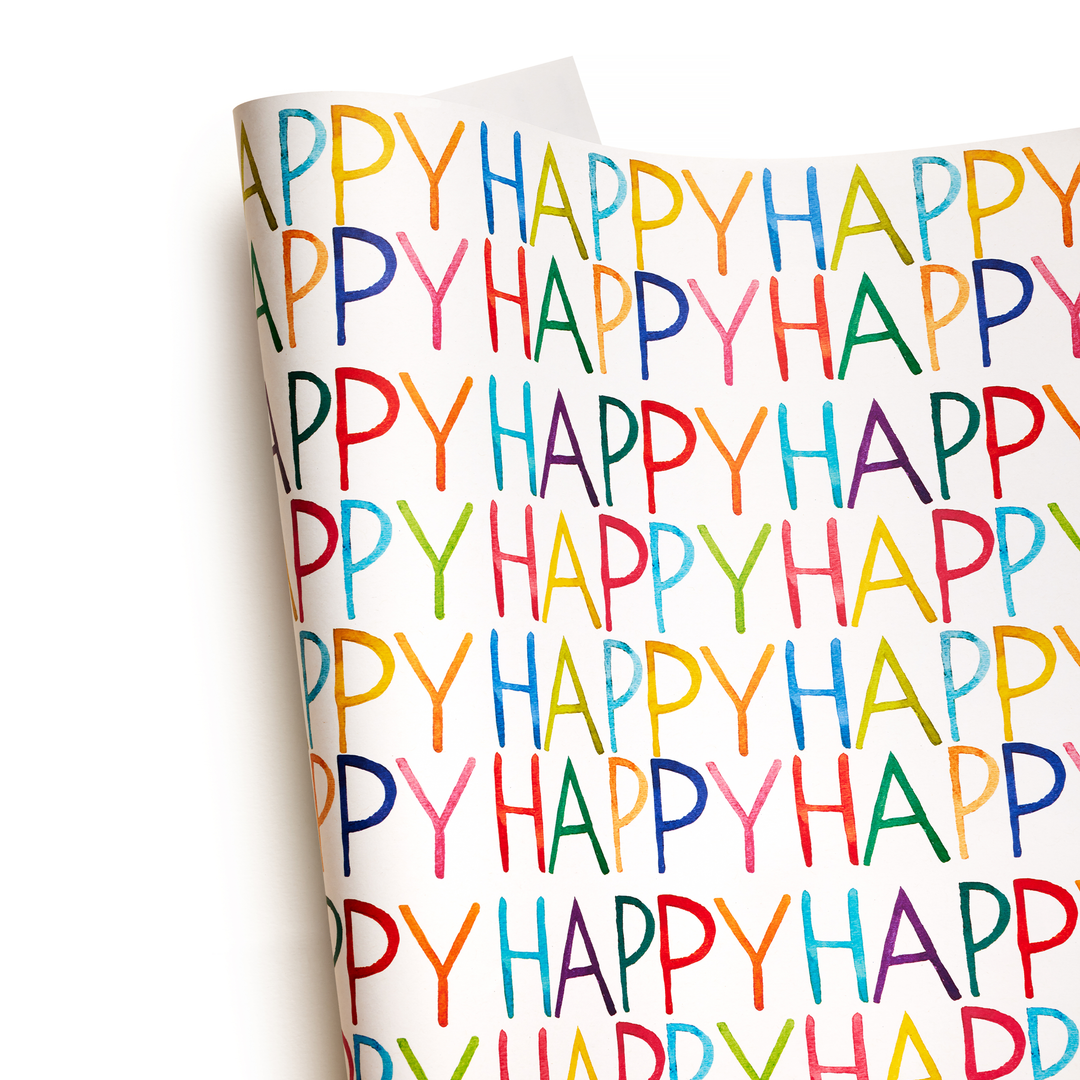 Very Happy Gift Wrap, Single Sheet