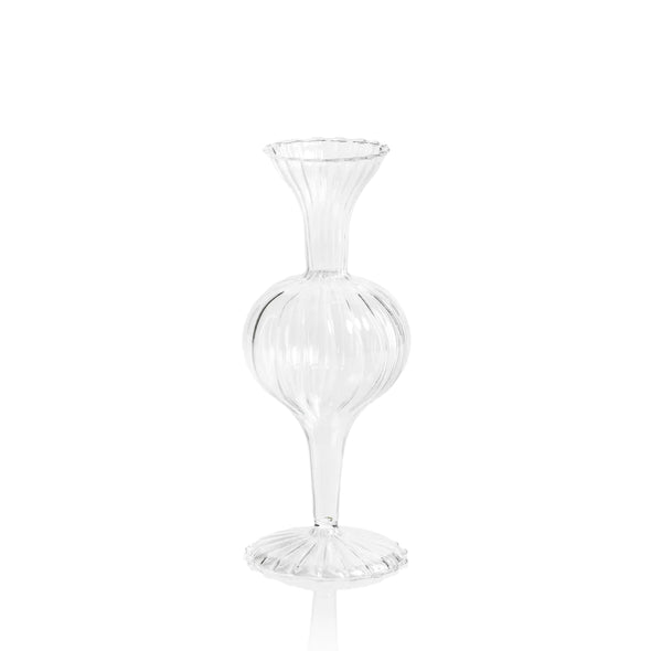 Optic Glass Vase, 5.75" - 8.75", 3 styles