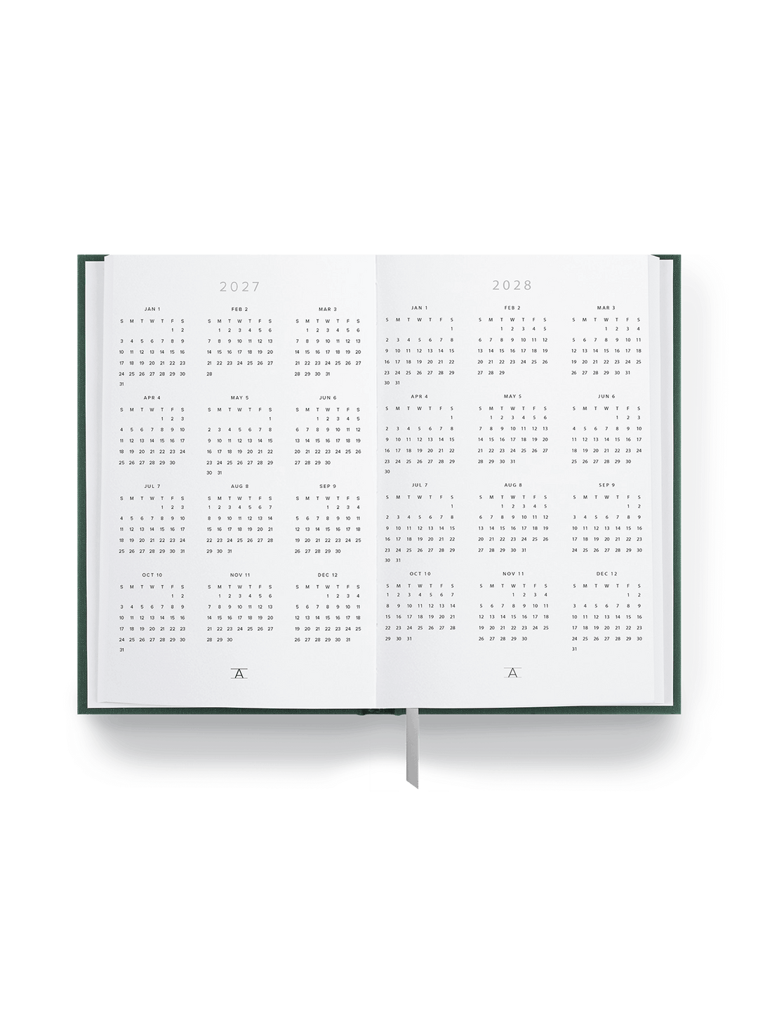 2027 Daily Planner, 2 Colors