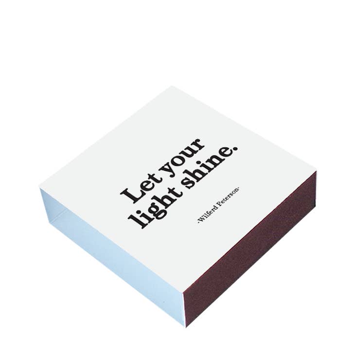 Let Your Light Shine Matches, box of 80