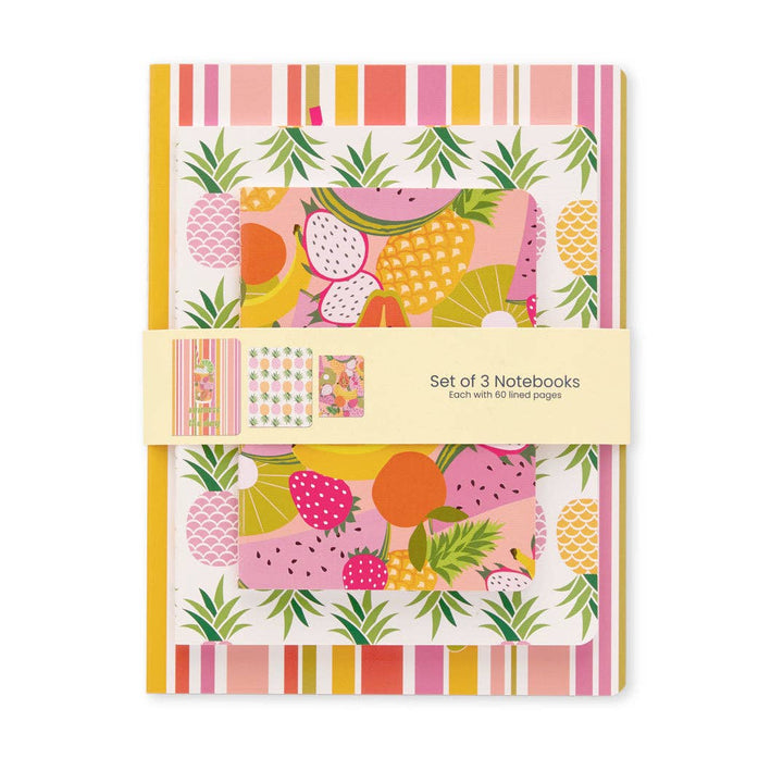 Squeeze The Day Stitched Notebooks, Set of 3