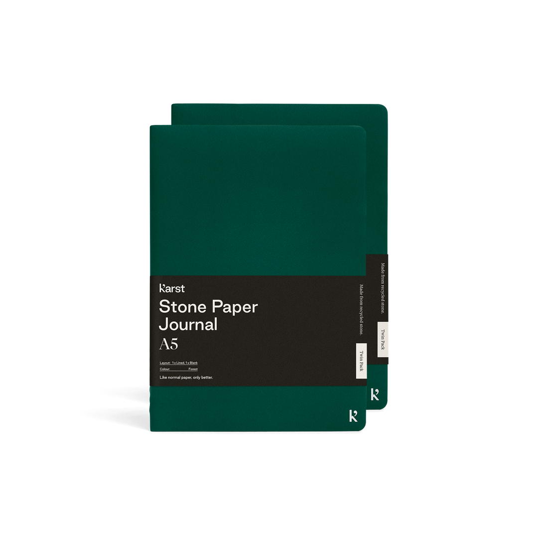 Stone Paper Softcover Notebook, Set of 2, 3 colors
