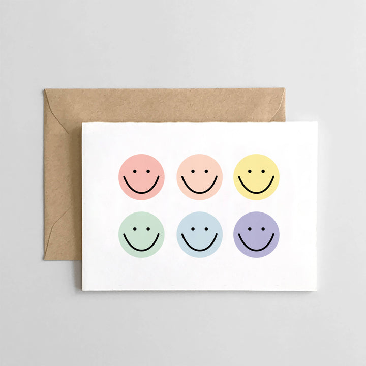 Happy Face Mini Cards, Set of 6