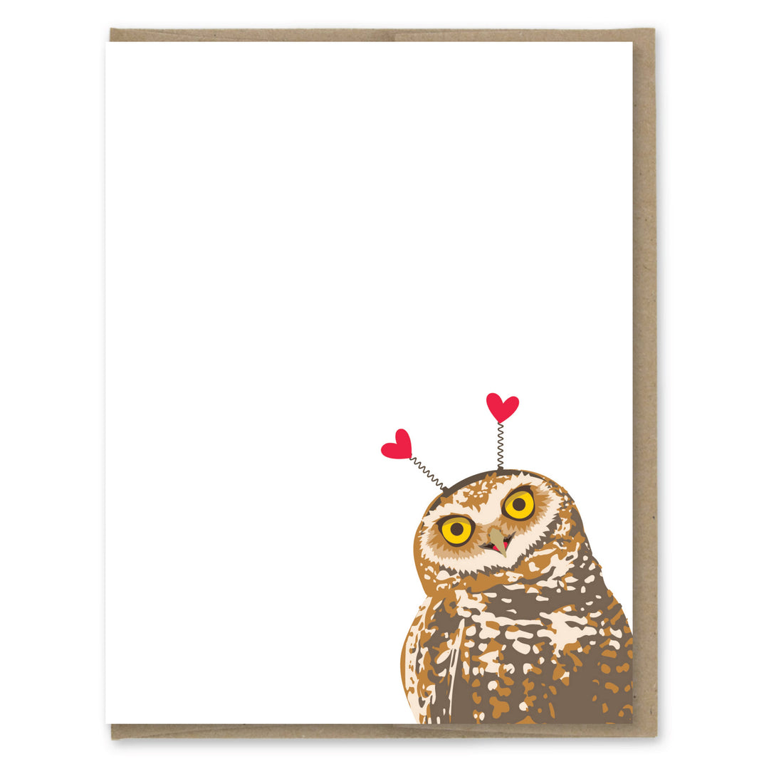 Owl Heart Greeting Card