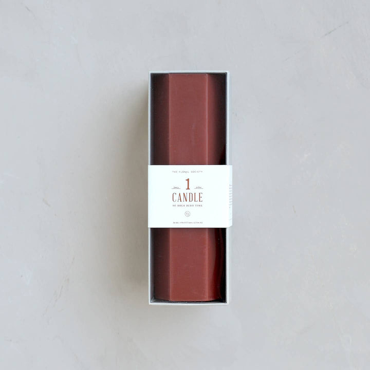 Fancy Hexagon Pillar Candles, 9", 3 colors