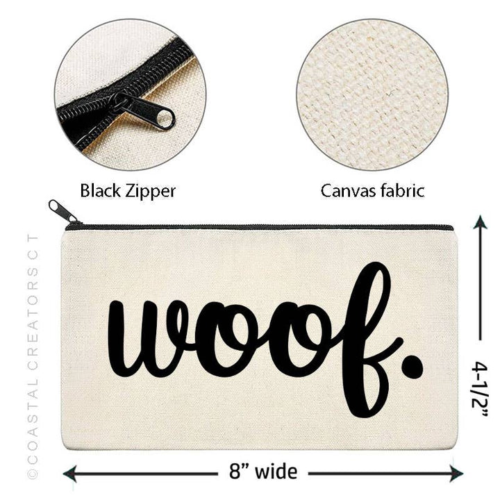 Dog Woof Zipper Case