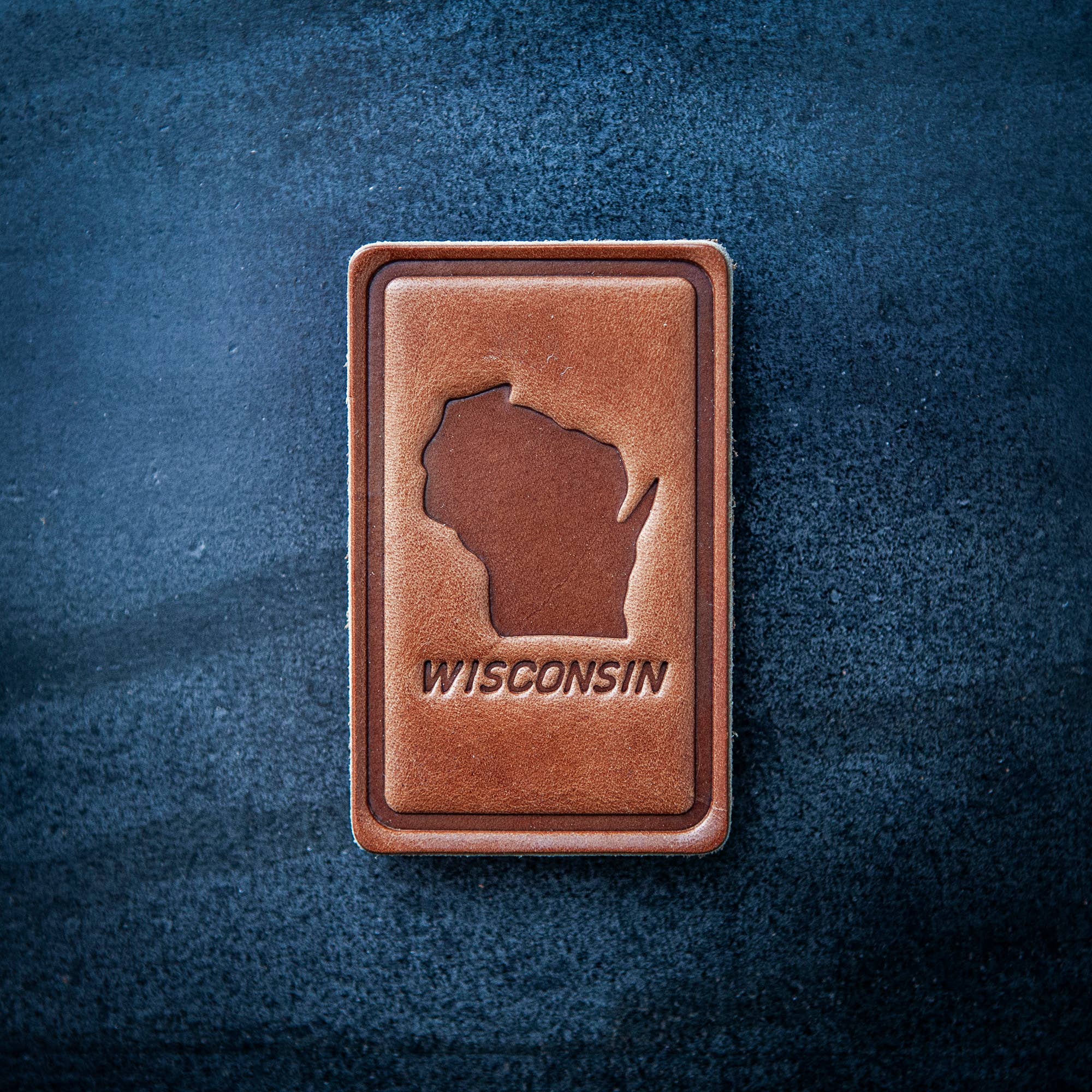 Wisconsin Silhouette Leather Magnet – Mood Janesville