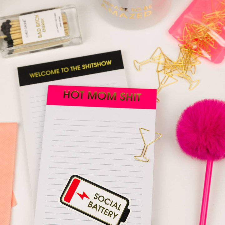 Social Battery Vinyl Sticker