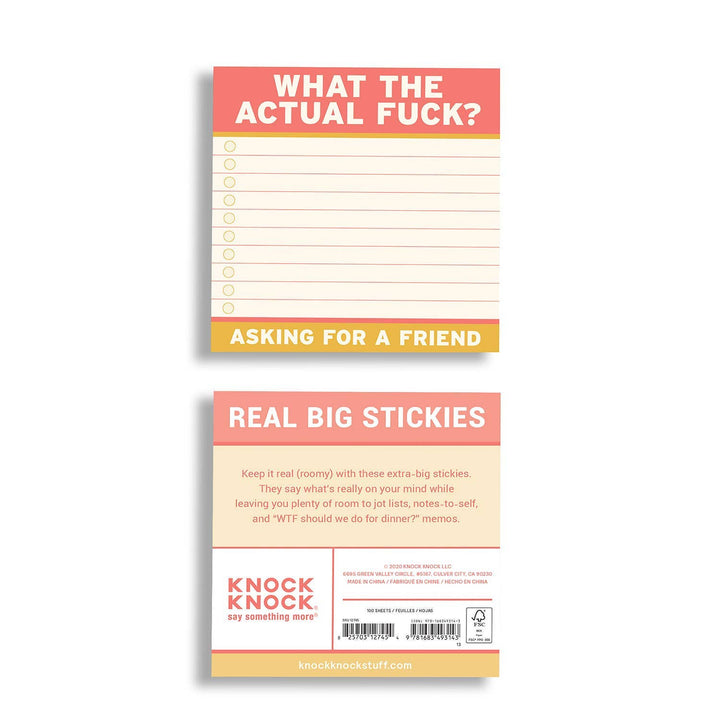 Actual Fuck Large Sticky Notes