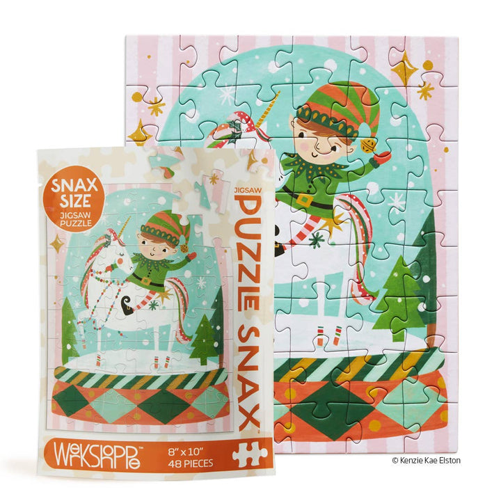 Magic Snow Globe Snax Puzzle, 48 Pieces