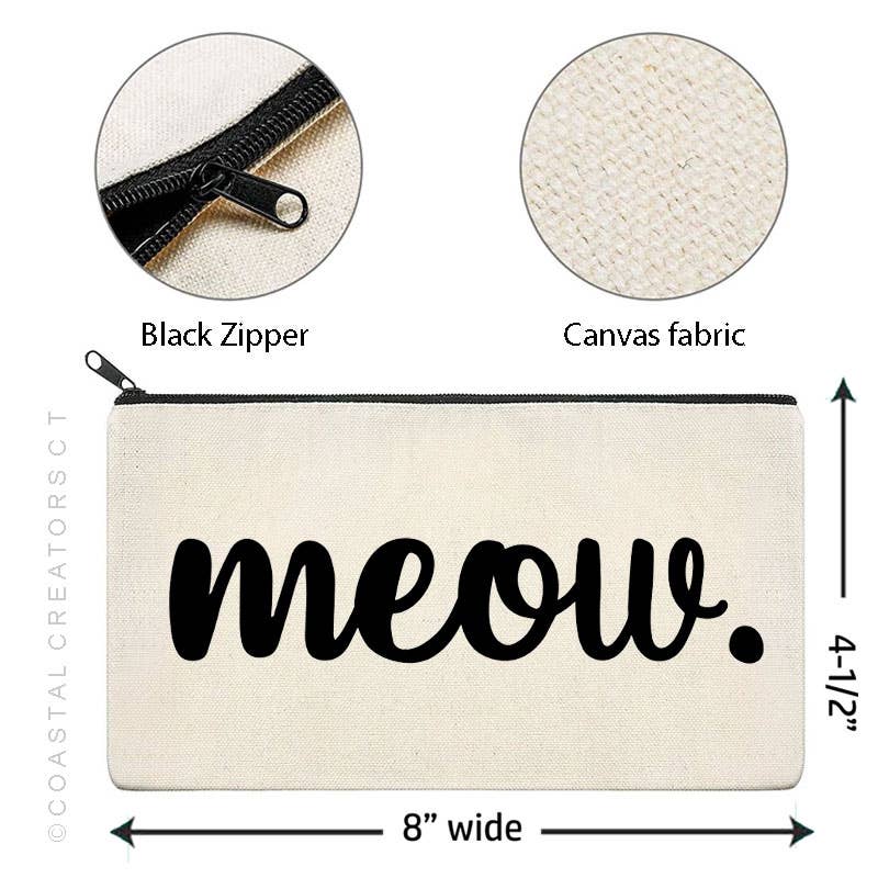 Cat Meow Zipper Case