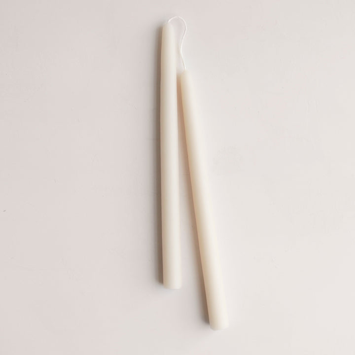 Beeswax Handmade Taper Candles, 12", 4 Colors