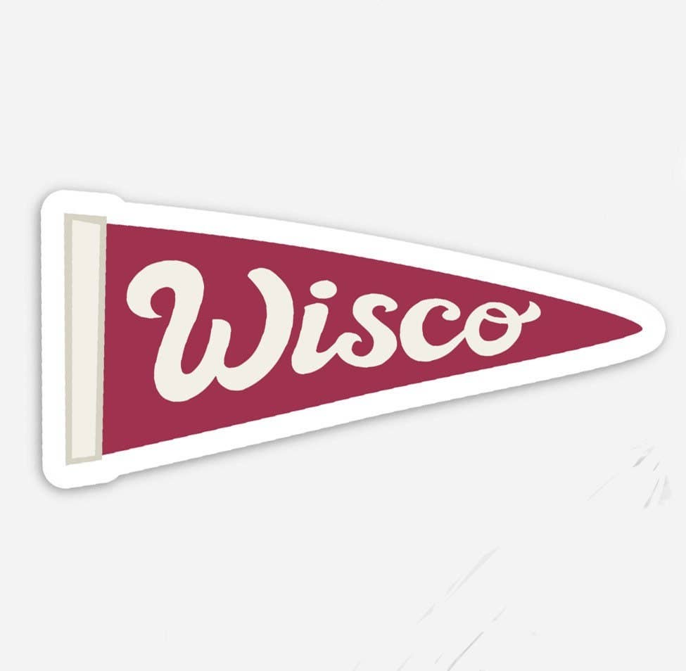 Wisco Pennant Sticker