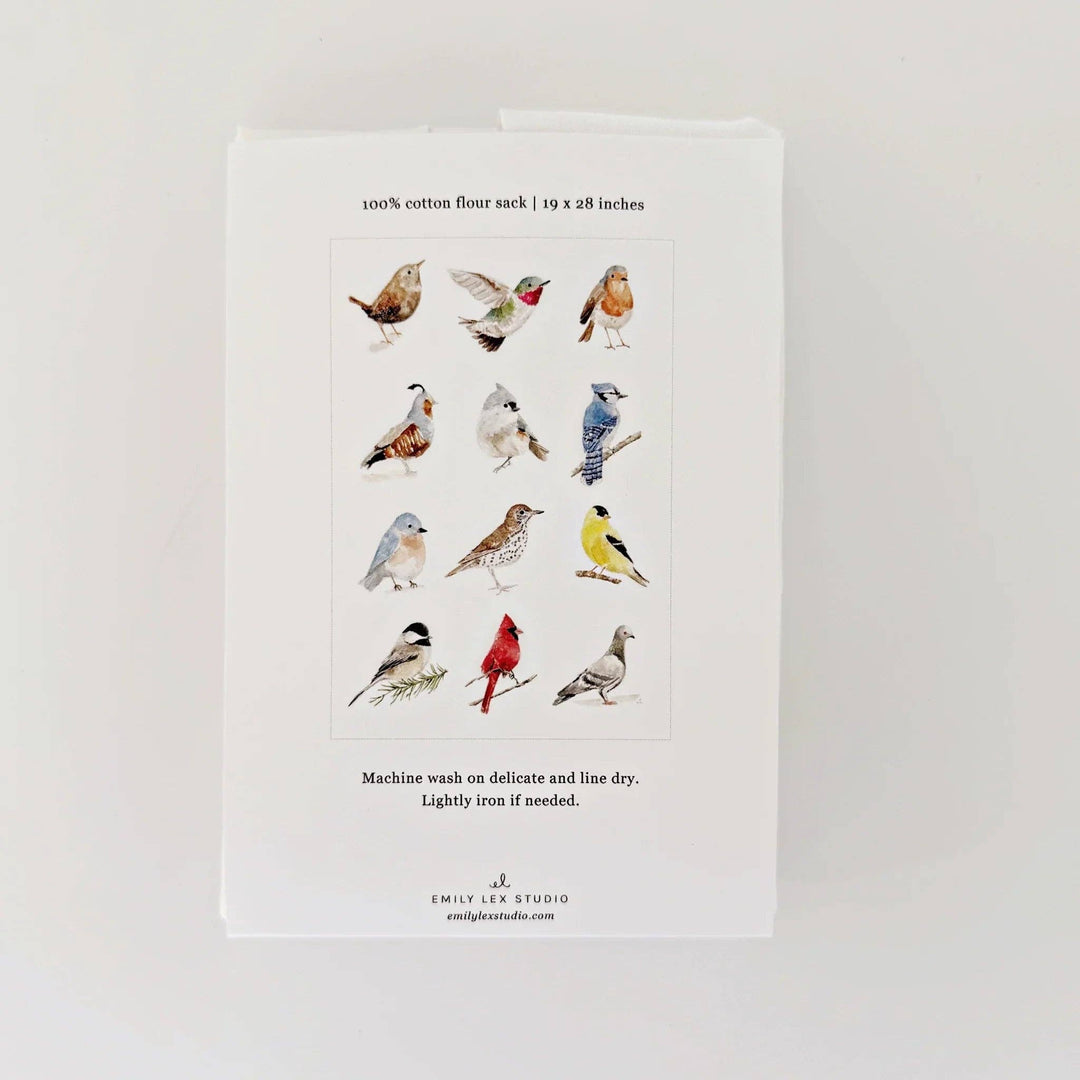 Back of package showing the 12 birds in the pattern.