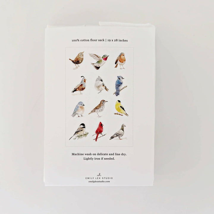 Back of package showing the 12 birds in the pattern.