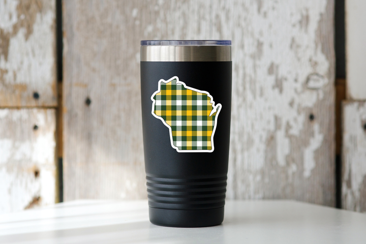 Packers Plaid Sticker