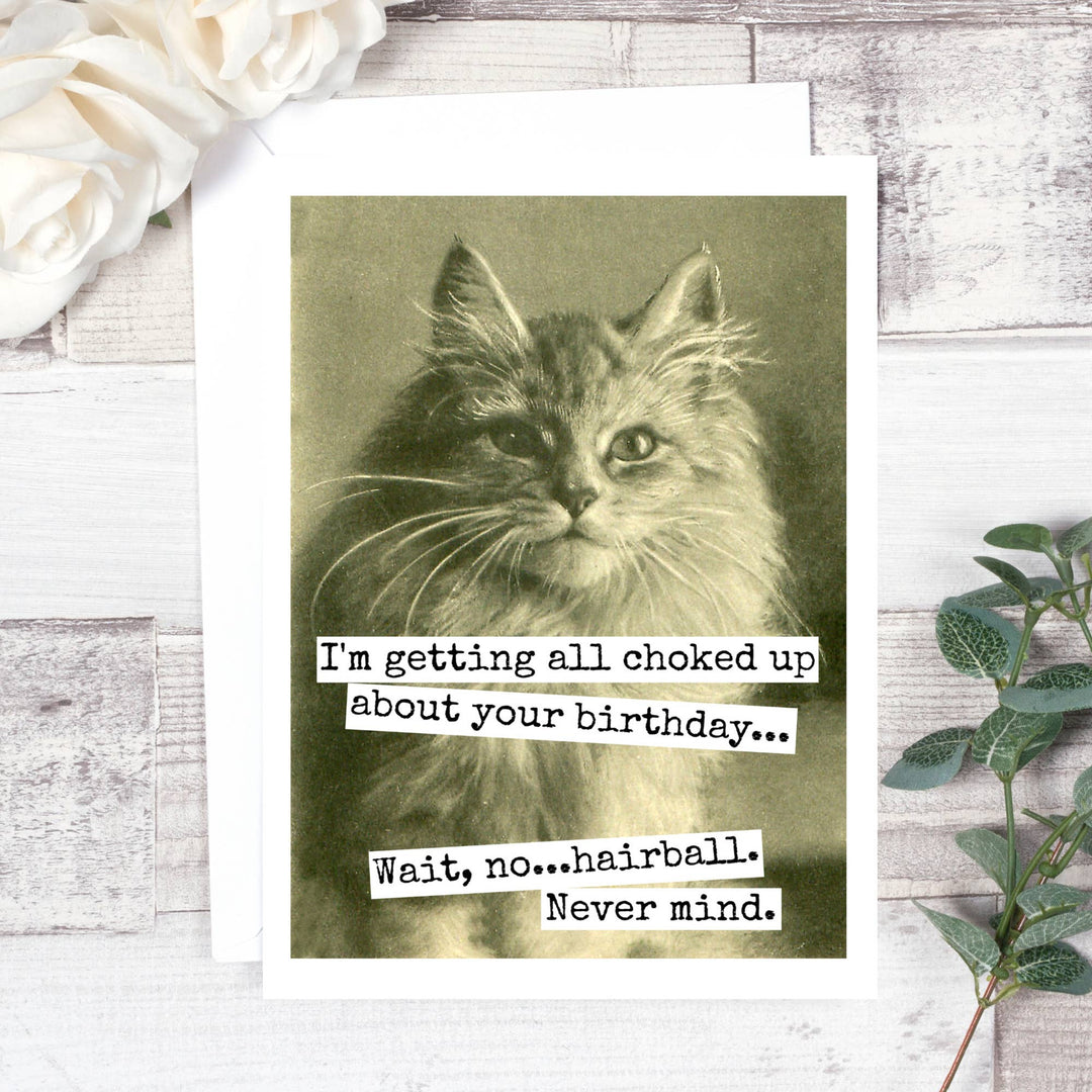 All Choked Up Birthday Card