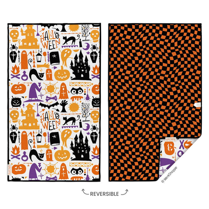 Halloween Icons Microfiber Kitchen Towel