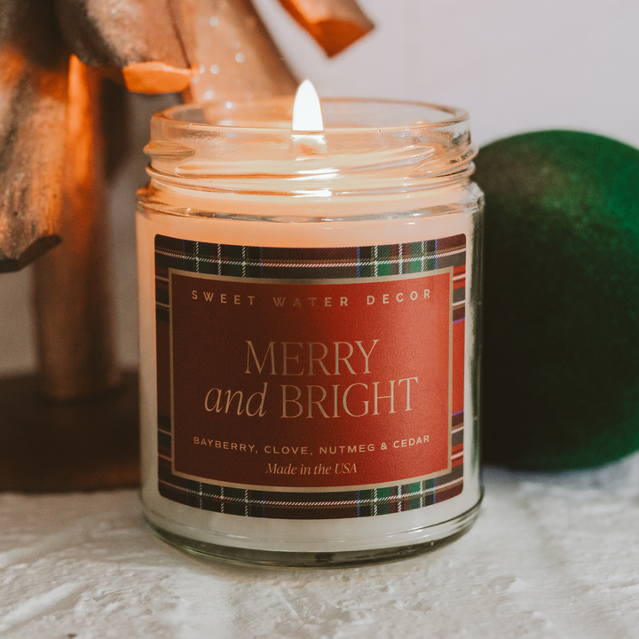 Merry and Bright Soy Candle, 4 Sizes