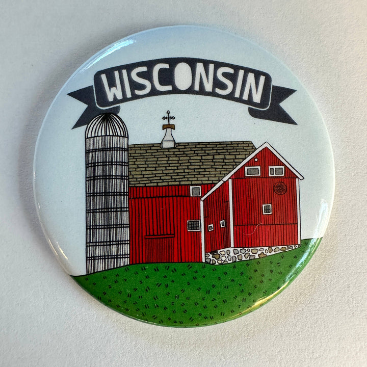 Wisconsin Barn Magnet