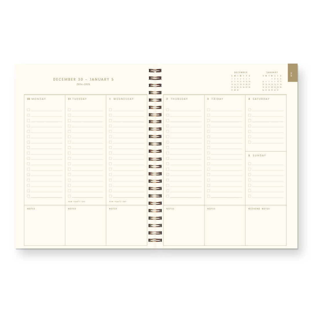 2026 Ruler Grid Dated Planner