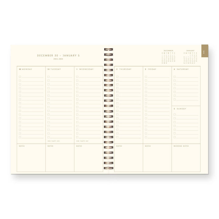 2026 Ruler Grid Dated Planner