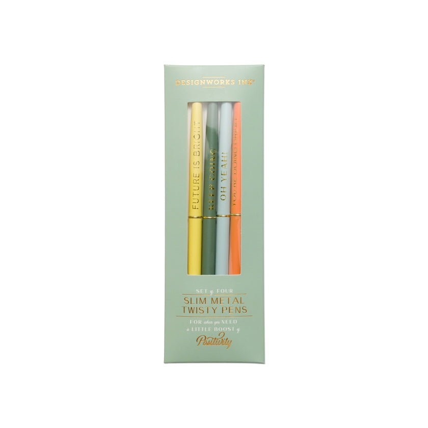 Positivity Slim Pens, Set of 4