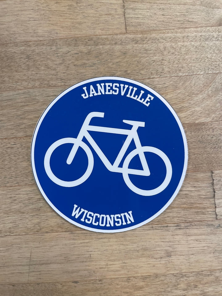 Janesville Bike Stickers, 3 styles