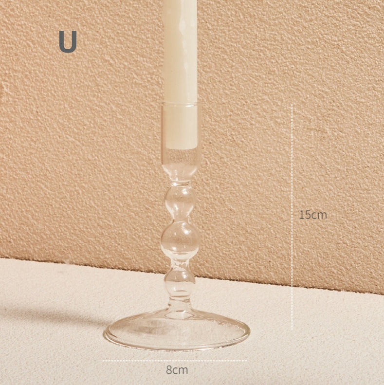 Modern Glass Candlestick, 22 shapes