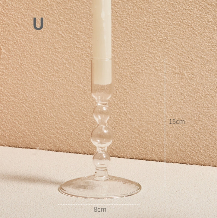 Modern Glass Candlestick, 22 shapes