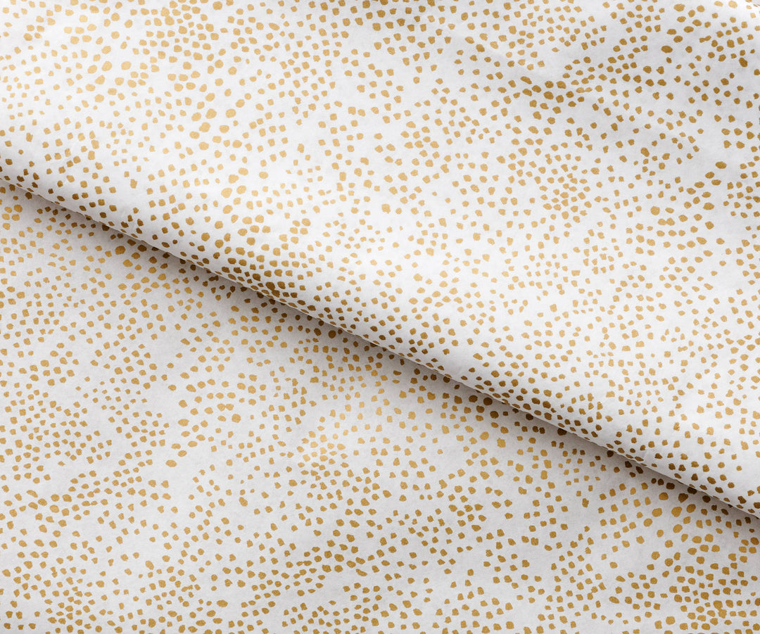 Champagne Dot Tissue Paper, Set of 8 Sheets