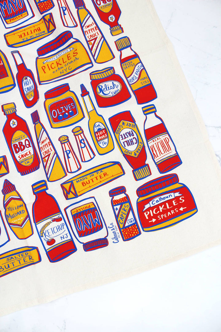 Condiments Tea Towel