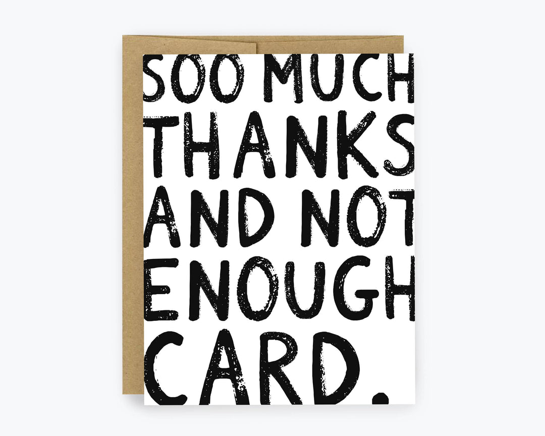 So Much Thank You Card