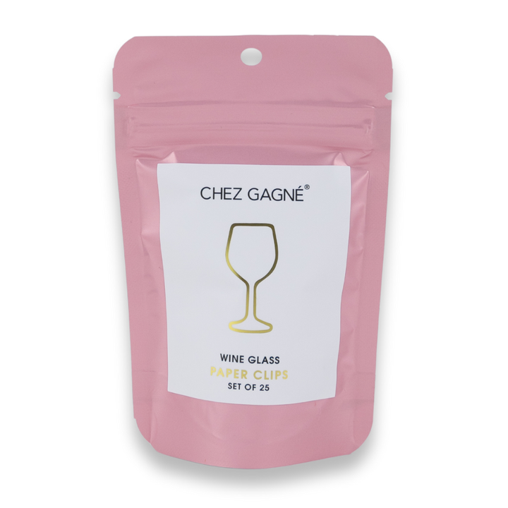 Wine Glass Paper Clips, 25 pack