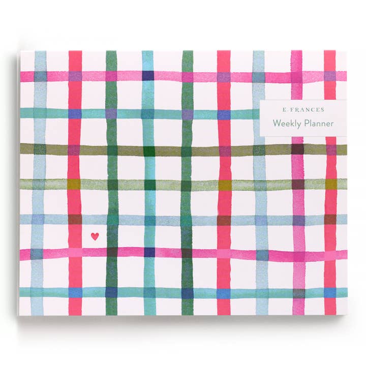 Happy Plaid Weekly Planner