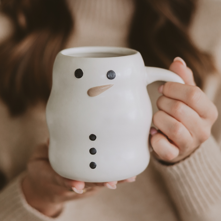 Snowman Ceramic Mug, 21 oz