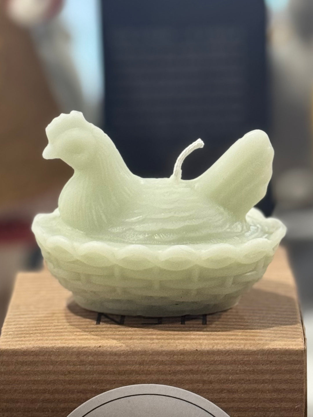 Nested Hen Beeswax Candle, Boxed, 5 Colors