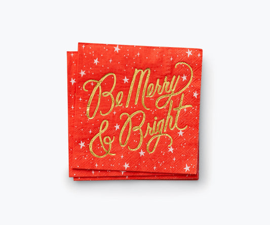 Merry & Bright Cocktail Napkins