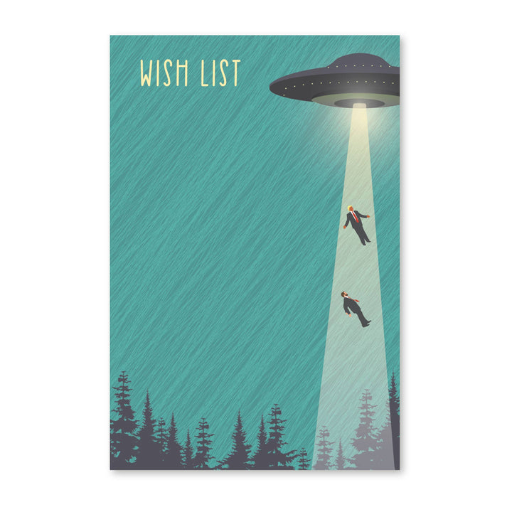 UFO Ant-Trump Wish List Notepad