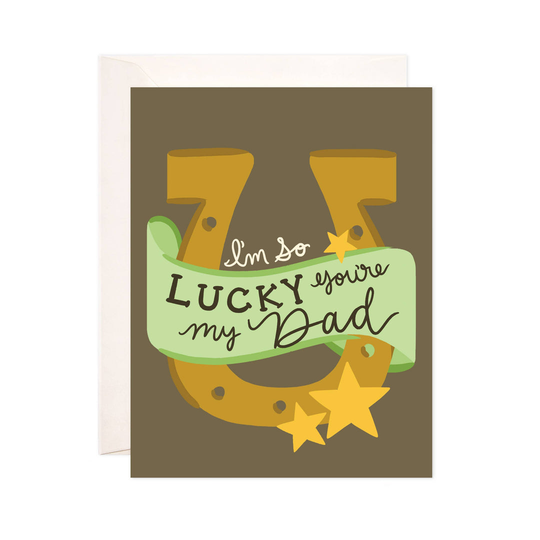 Lucky Dad Father's Day Card