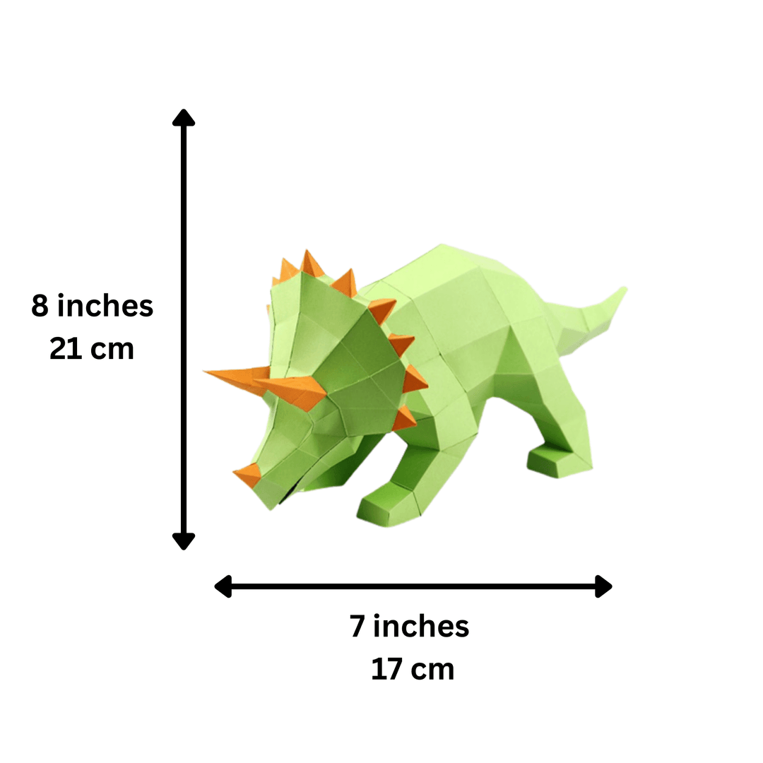 Origami Triceratops Craft Kit