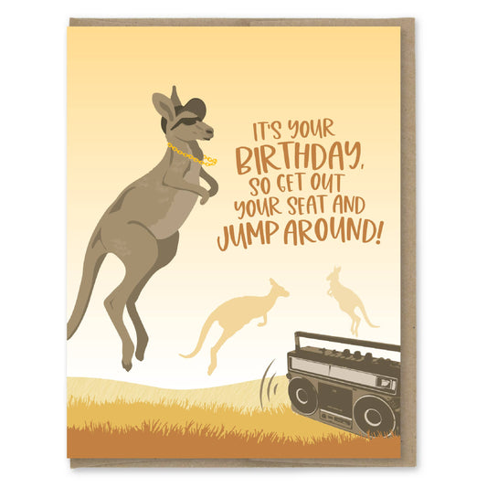 Jump Around Birthday Card