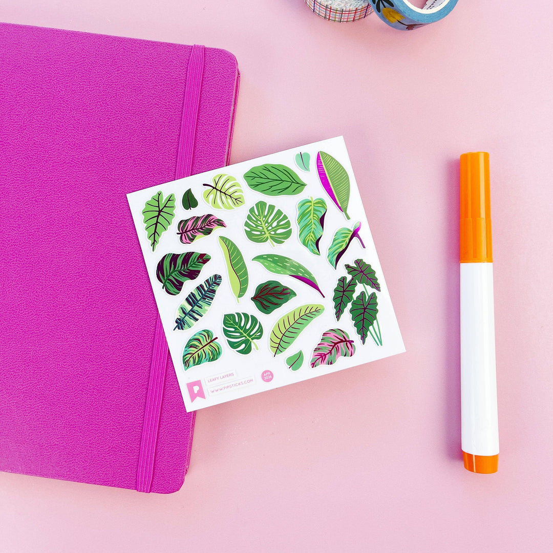Leafy Layers Stickers