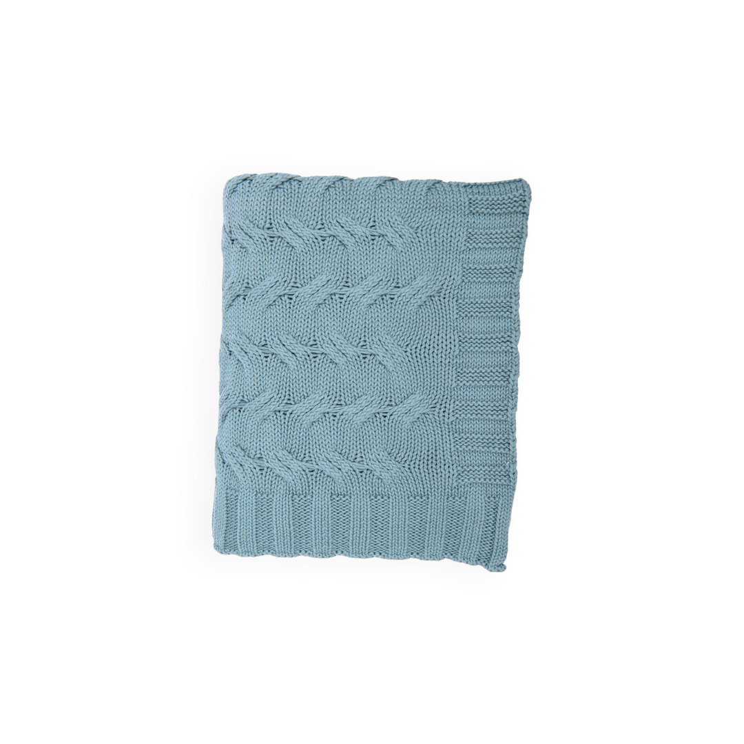 Chunky Cable Organic Cotton Throw