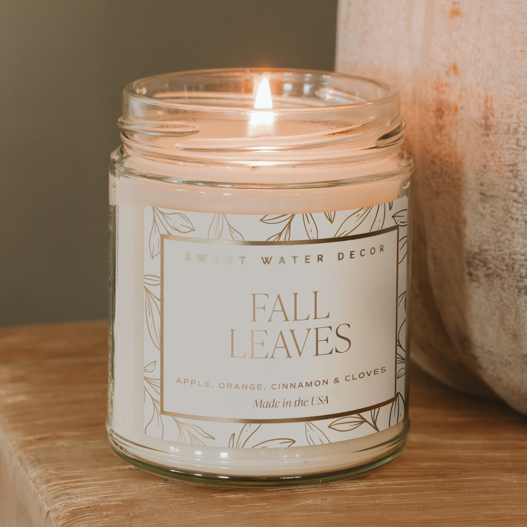 Fall Leaves Soy Candle, 2 Sizes