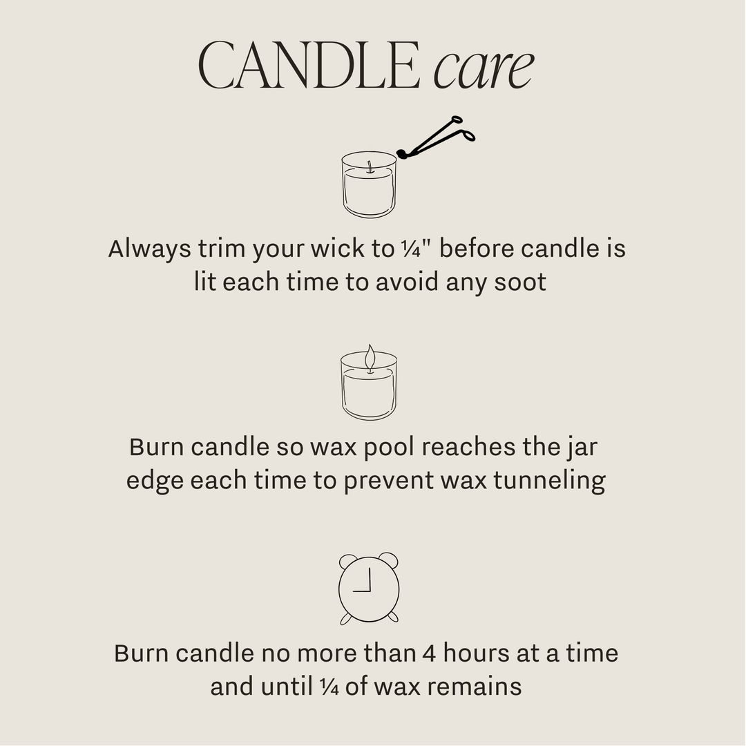 Candle care instructions 