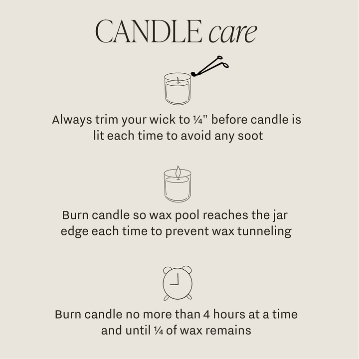 Candle care instructions 